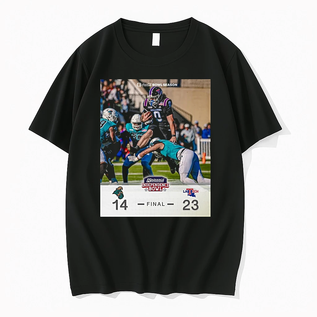 2025 Radiance Technologies Independence Bowl Louisiana Tech Bulldogs Vs Coastal Carolina Chanticleers Final Score 23 14 Shirts