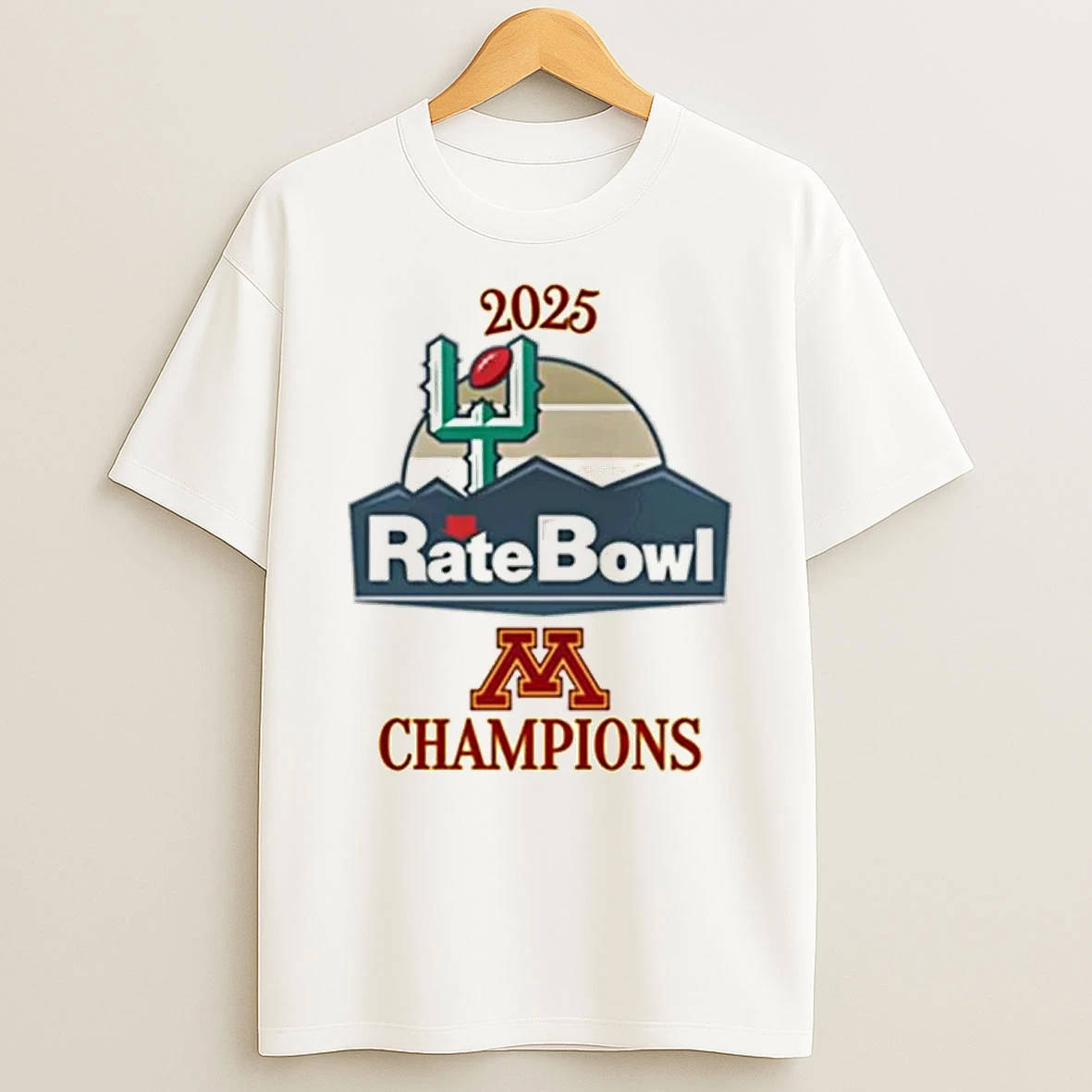 2025 Rate Bowl Champions Minnesota Golden Gophers Shirts