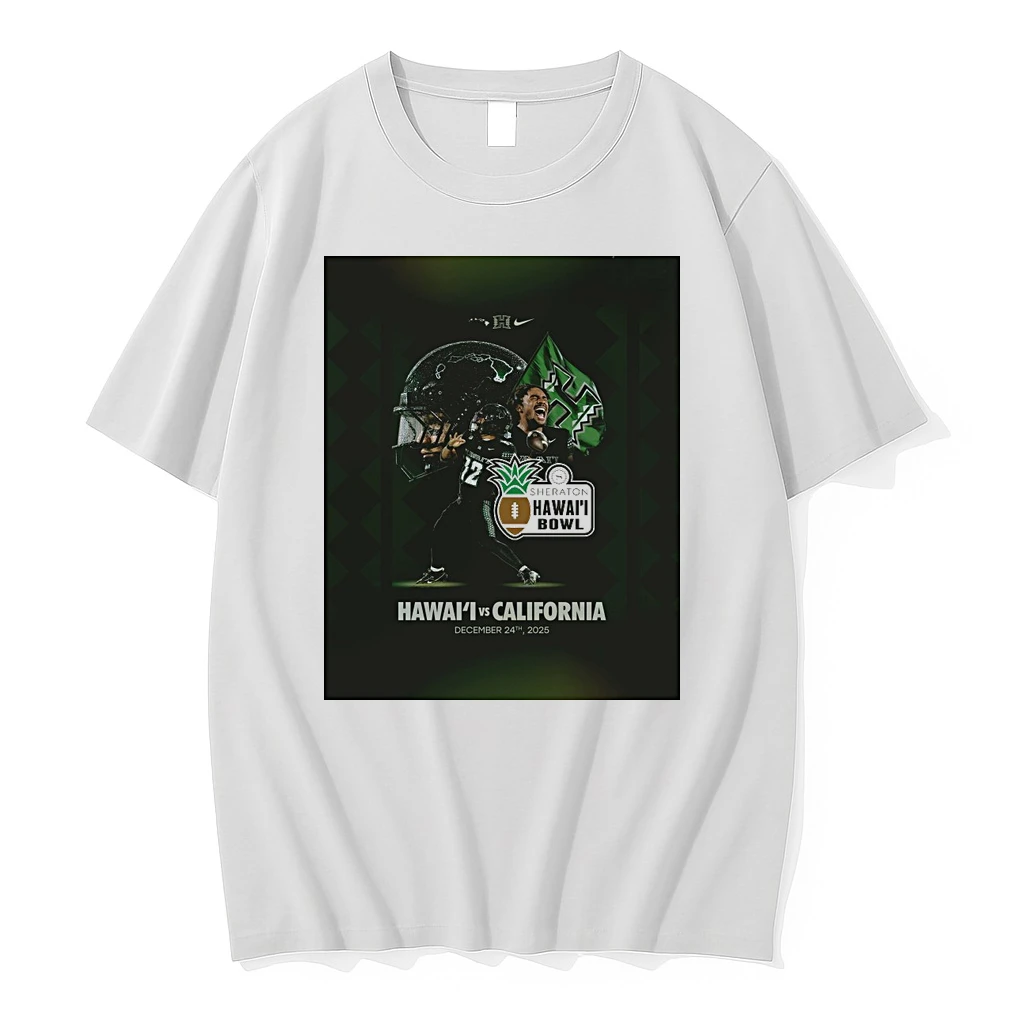 2025 Sheraton Hawaii Bowl Hawaii Rainbow Warriors Vs California Golden Bears December 24 2025 Shirts