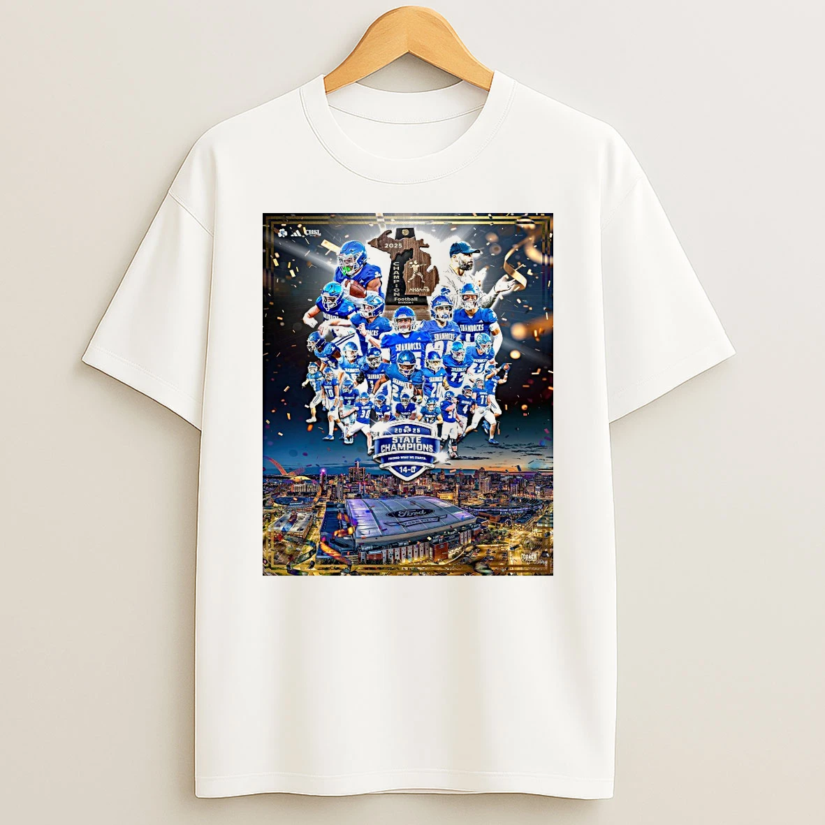 2025 State Champions Finished What We Started 14 0 Detroit Catholic Central Football Shirts