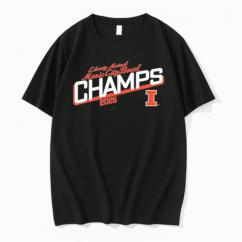 2025 Transperfect Music City Bowl Illinois Champs Shirts