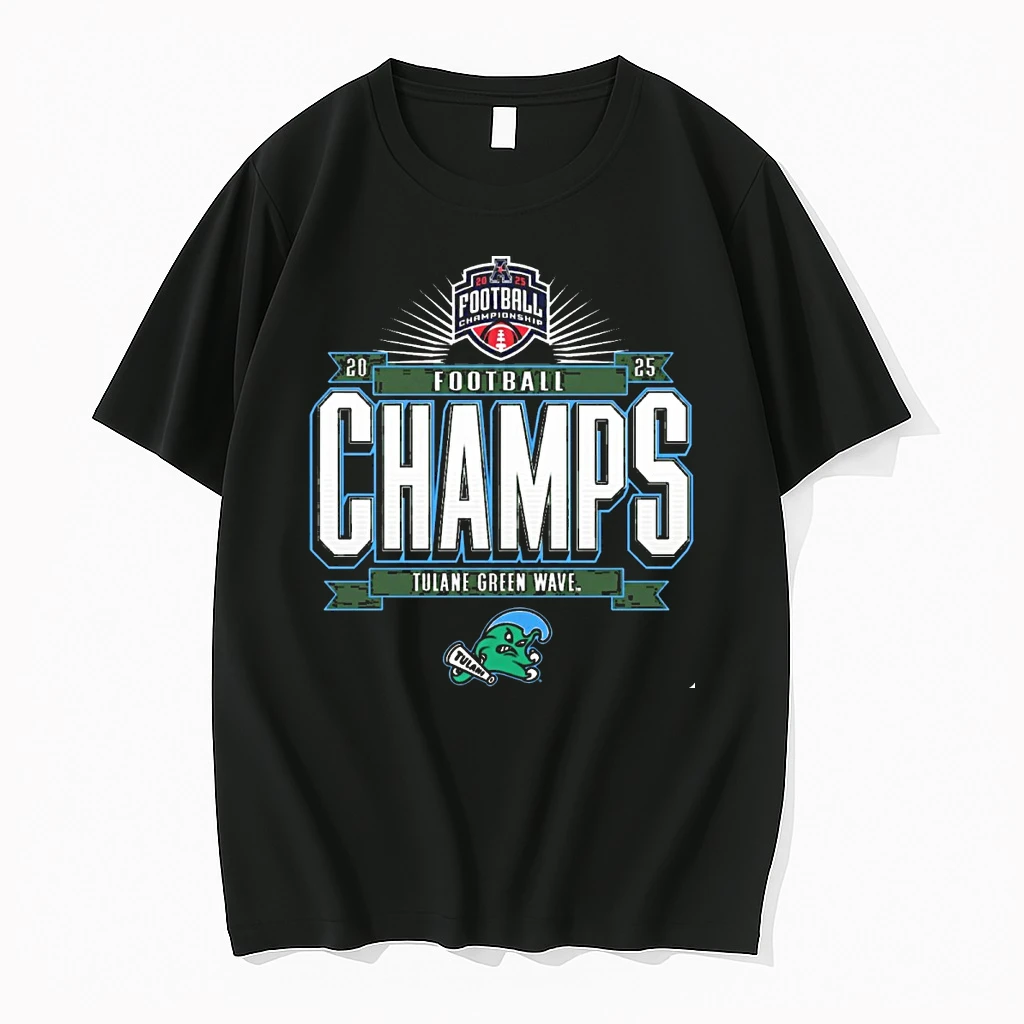 2025 Tulane Green Wave The American Athletic Conference Football Champions Locker Room Shirts