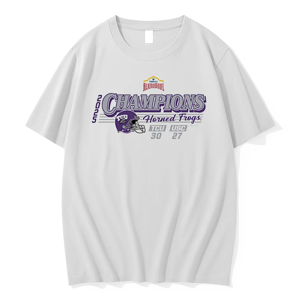 2025 Valero Alamo Bowl Tcu Horned Frogs Champions Score Vs Usa 30 27 Shirts