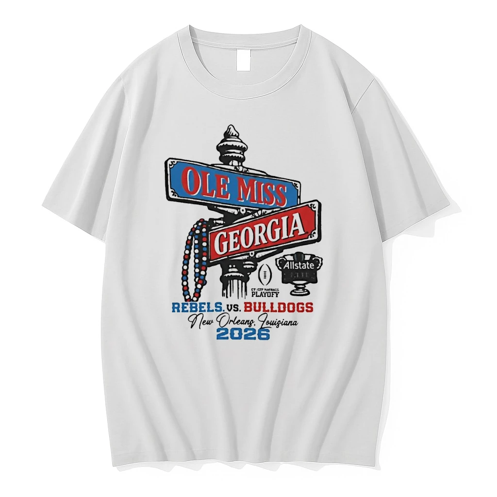2026 Allstate Sugar Bowl Ole Miss Rebels Vs Georgia Bulldogs New Orleans Louisiana Shirts