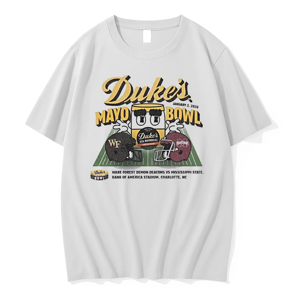 2026 Dukes Mayo Bowl 2 Team Wake Forest Vs Mississippi State Shirts