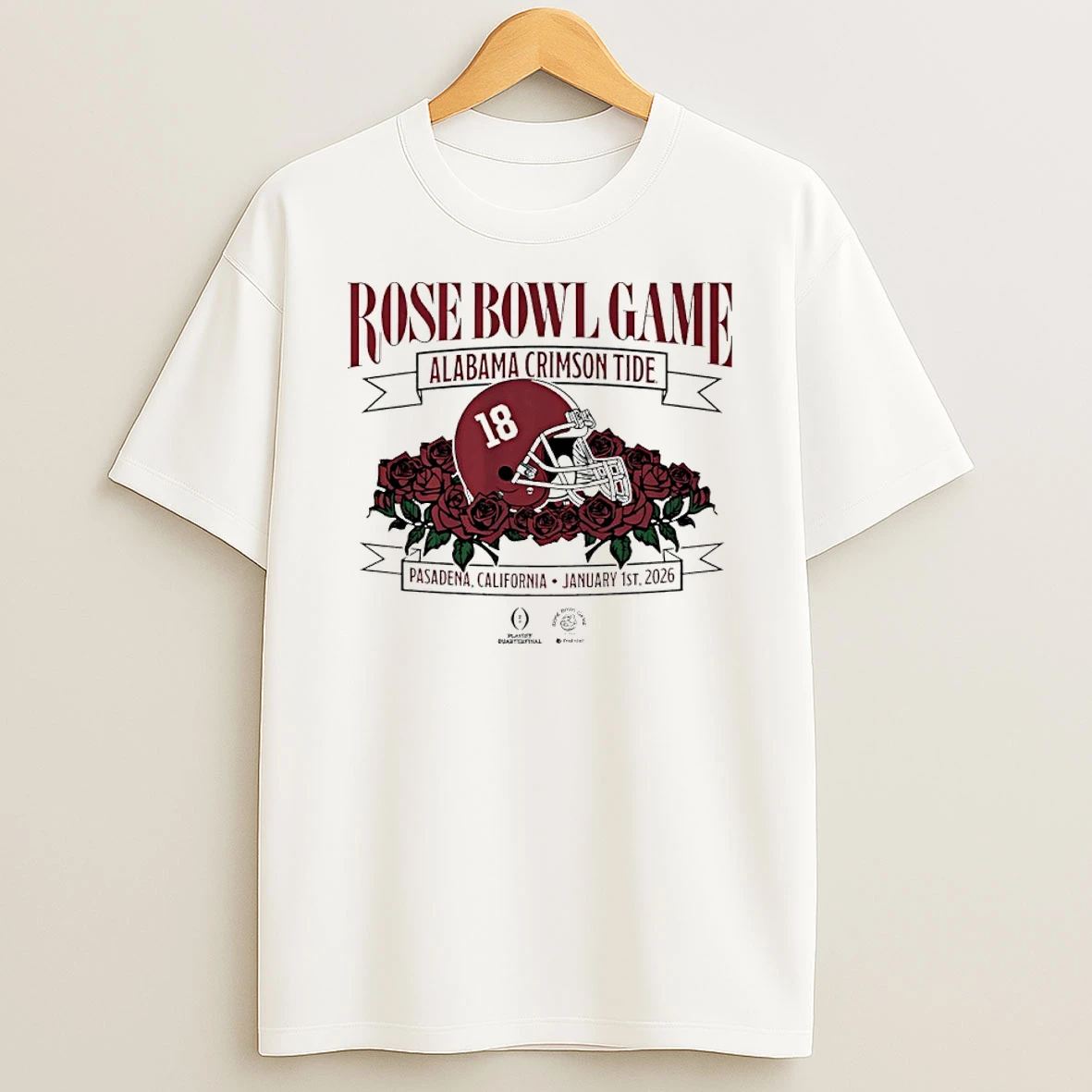 2026 Rose Bowl Game Alabama Crimson Tide Football Helmet Shirts