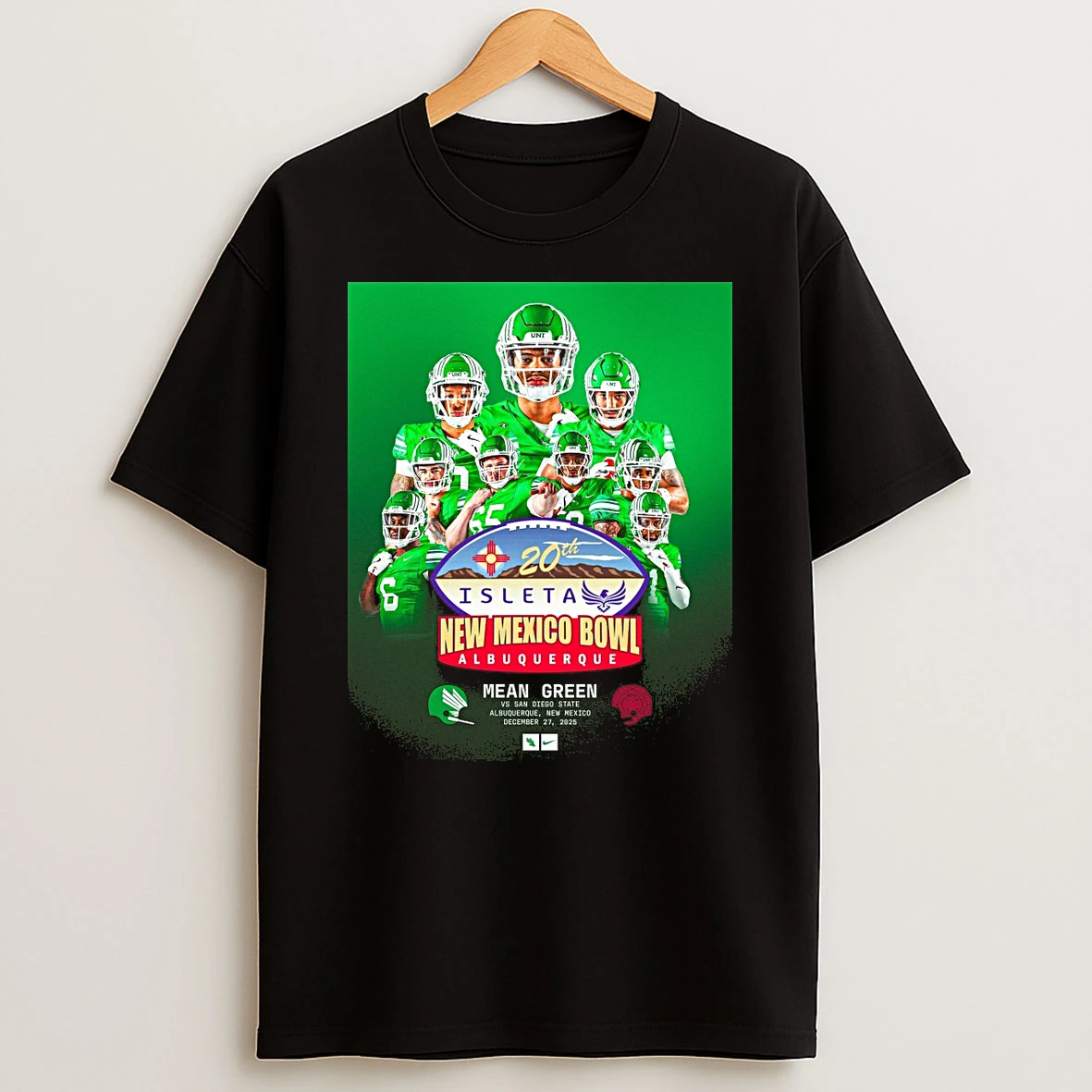 20th Annual Isleta New Mexico Bowl Mean Green Vs San Diego State December 27 2025 Shirts