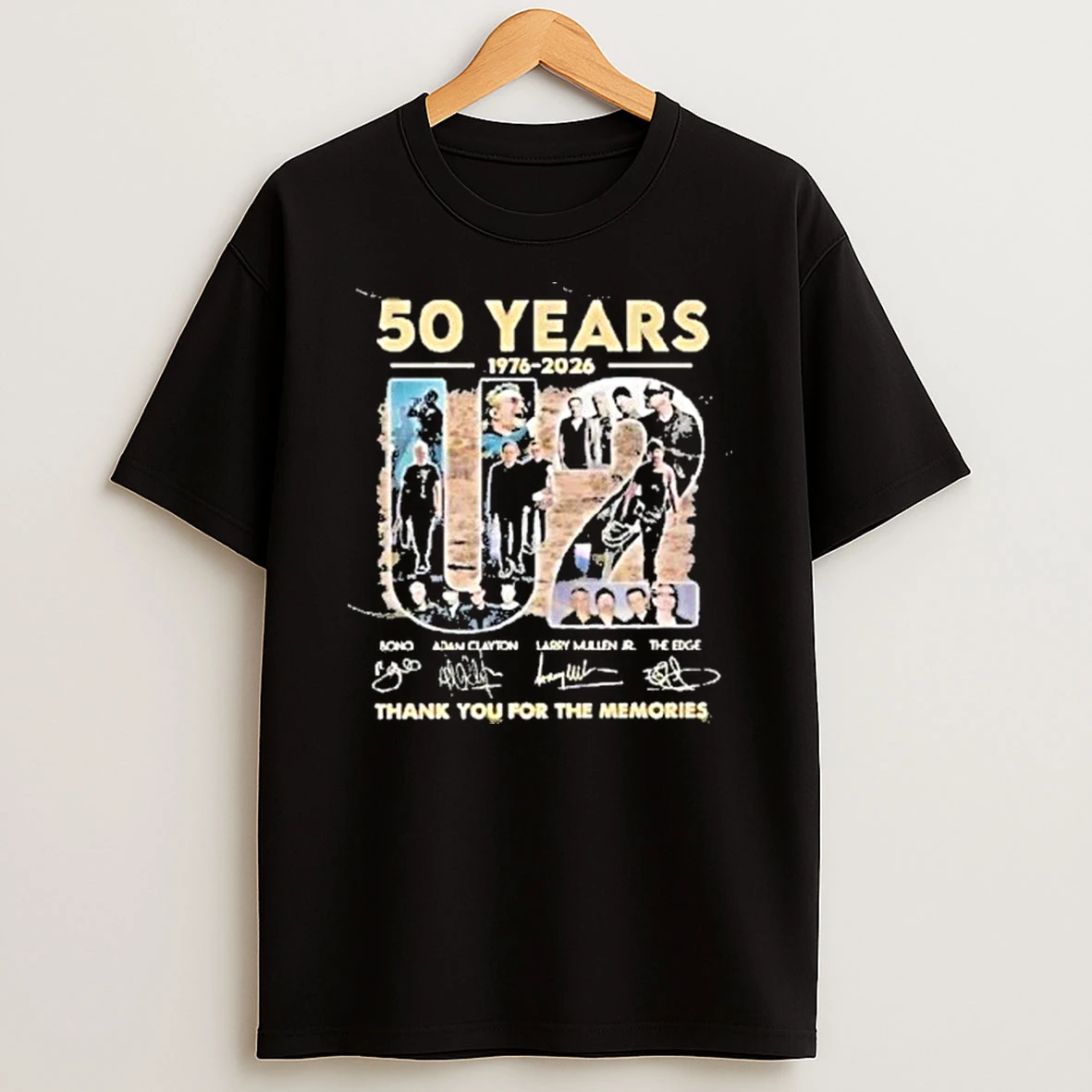 50 Years 1976 2026 U2 Signature Thank You For The Memories Signatures Shirts
