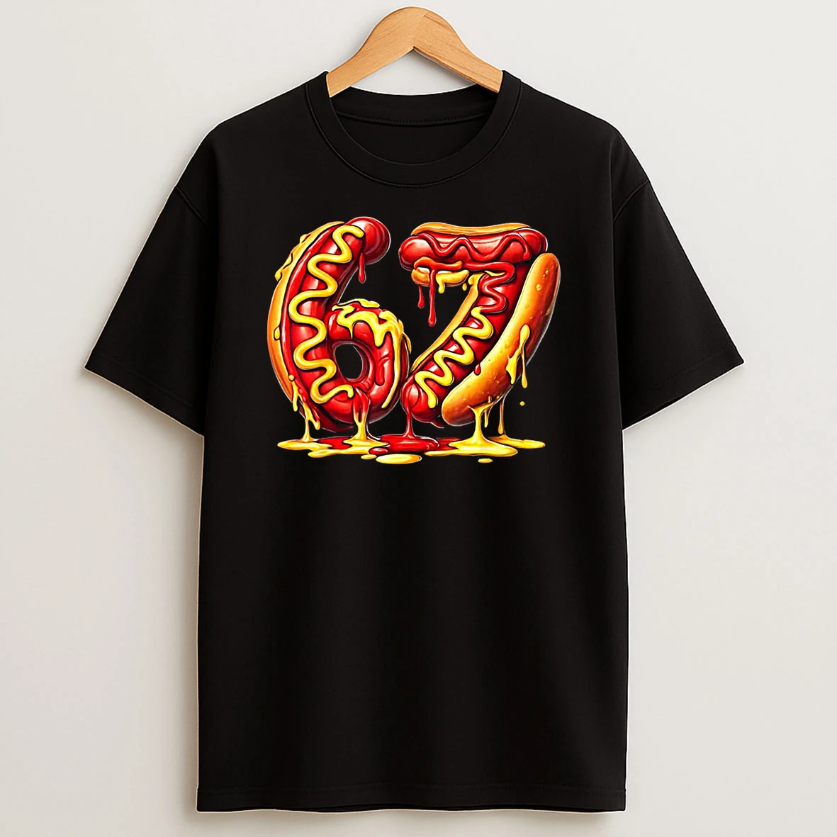6 7 Meme Matching Hot Dogs Drip 67 Pajamas Kids Six Seven Shirts