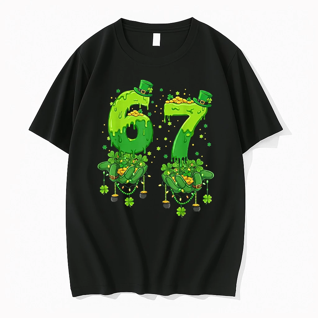 67 Meme Shamrocks Six Seven Shamrocks 6 7 St Patricks Day Shirts