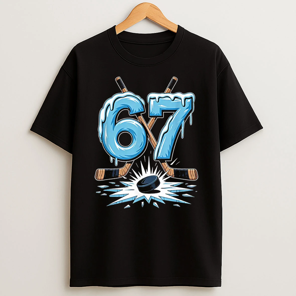 67 Six Seven Hockey Lovers Funny Meme Shirts