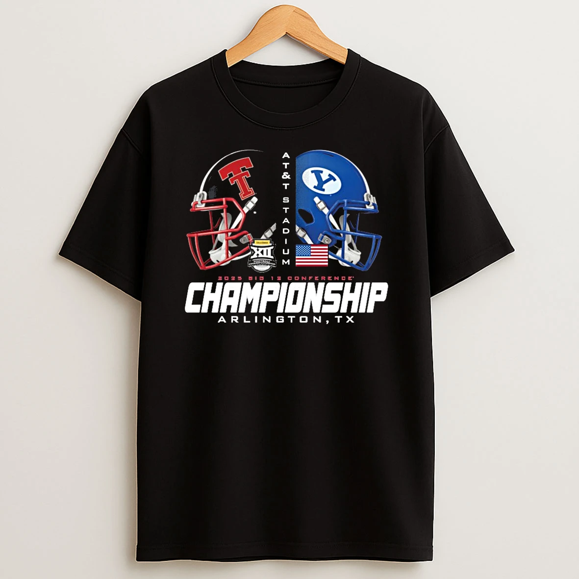 9hz2o2ds Texas Tech Red Raiders Vs Byu Cougars 2025 Big 12 Conference Championship Arlington Tx Shirts