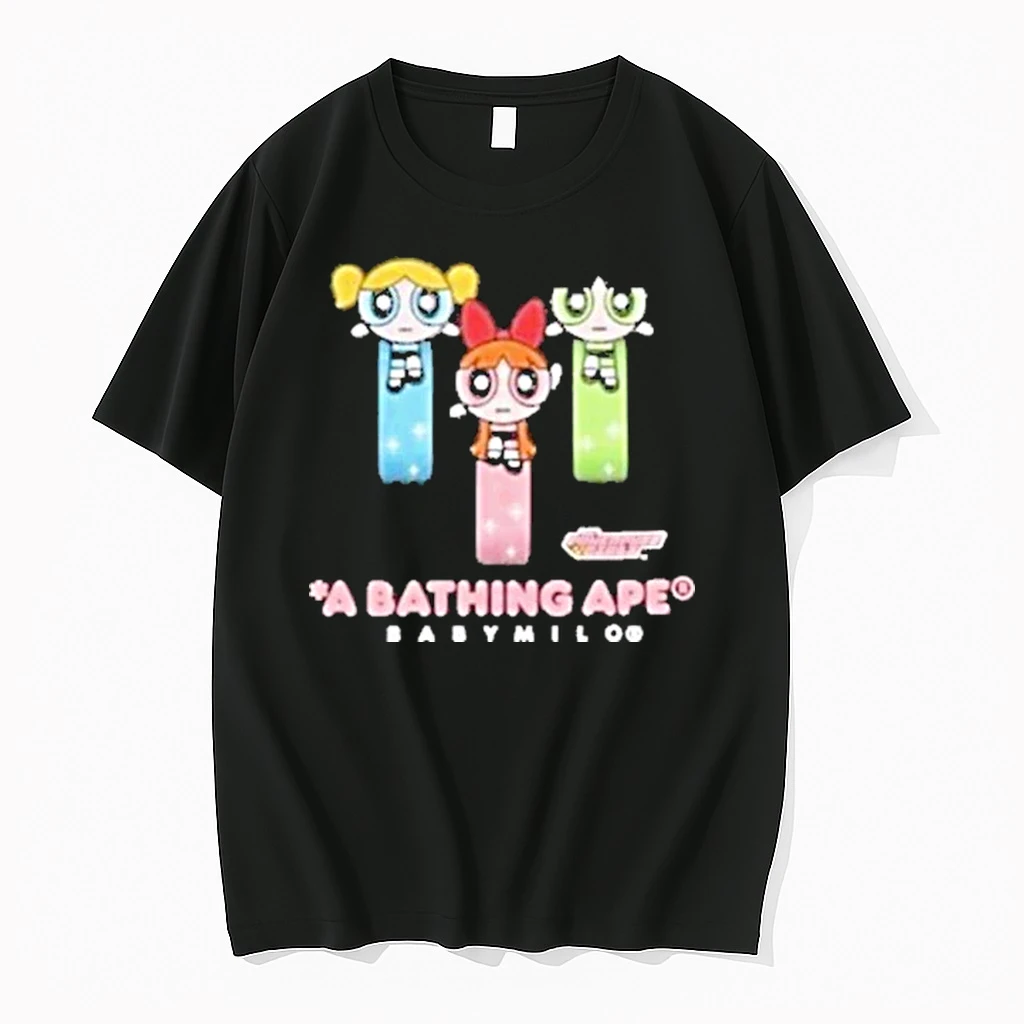 A Bathing Ape X The Powerpuff Girls Baby Milo Shirts