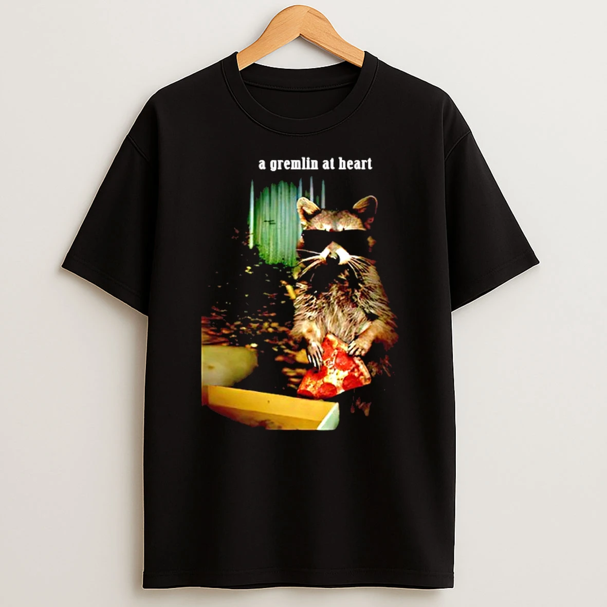 A Gremlin At Heart Raccoon Graphic Shirts