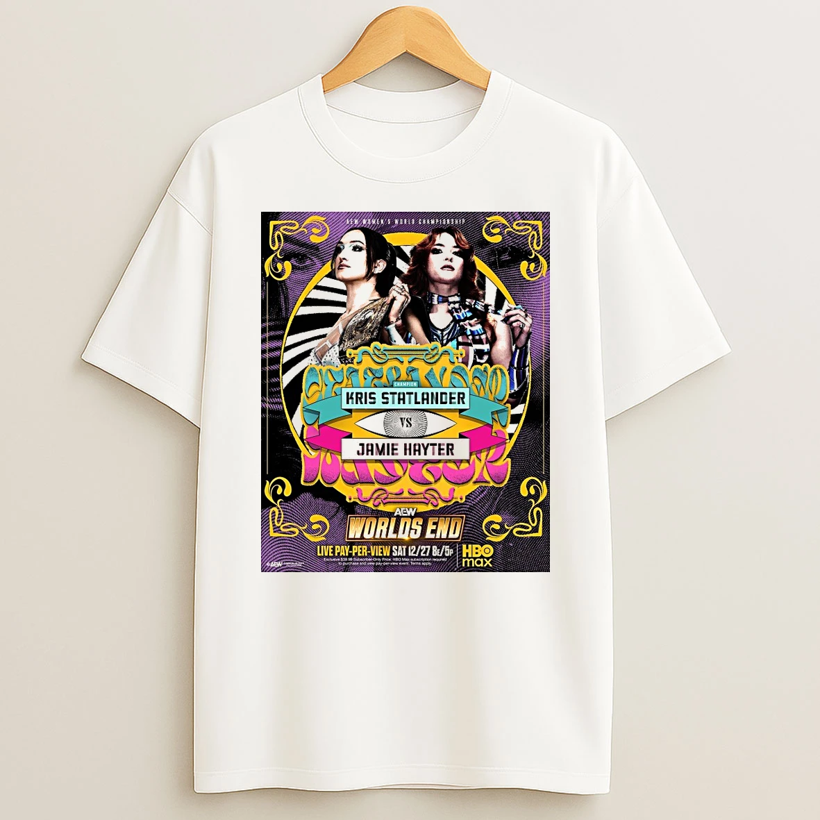 Aew Womens World Championship Worlds End 2025 Kris Statlander Vs Jamie Hayter Shirts