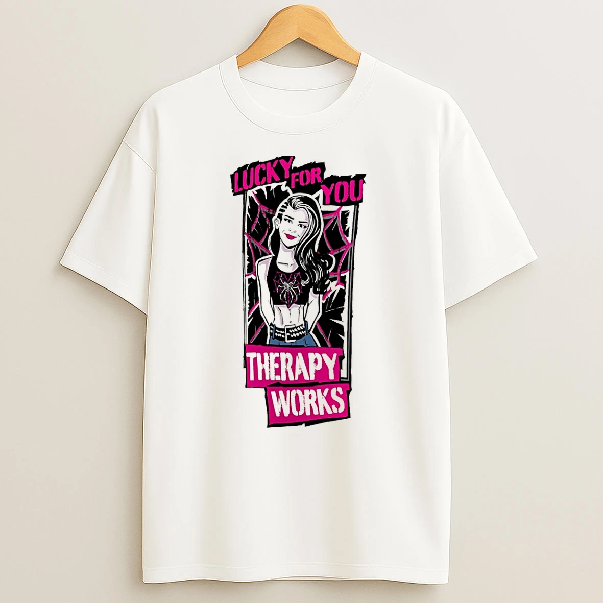 Aj Lee Therapy Works Lucky For You Shirts