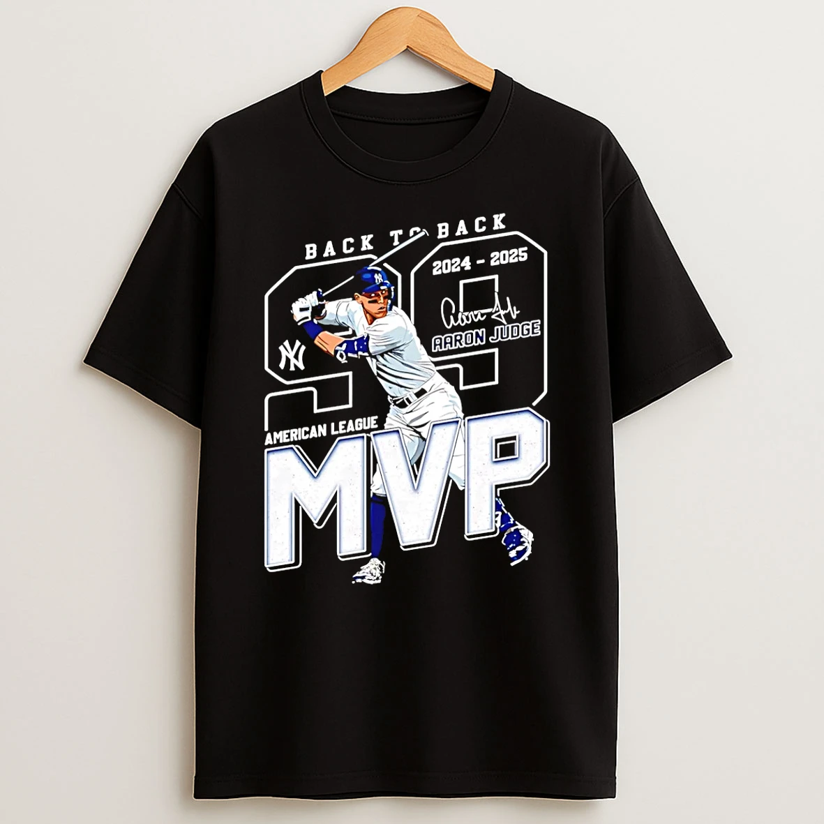 Aaron Judge Back To Back 2024 25 American League Mvp Shirts