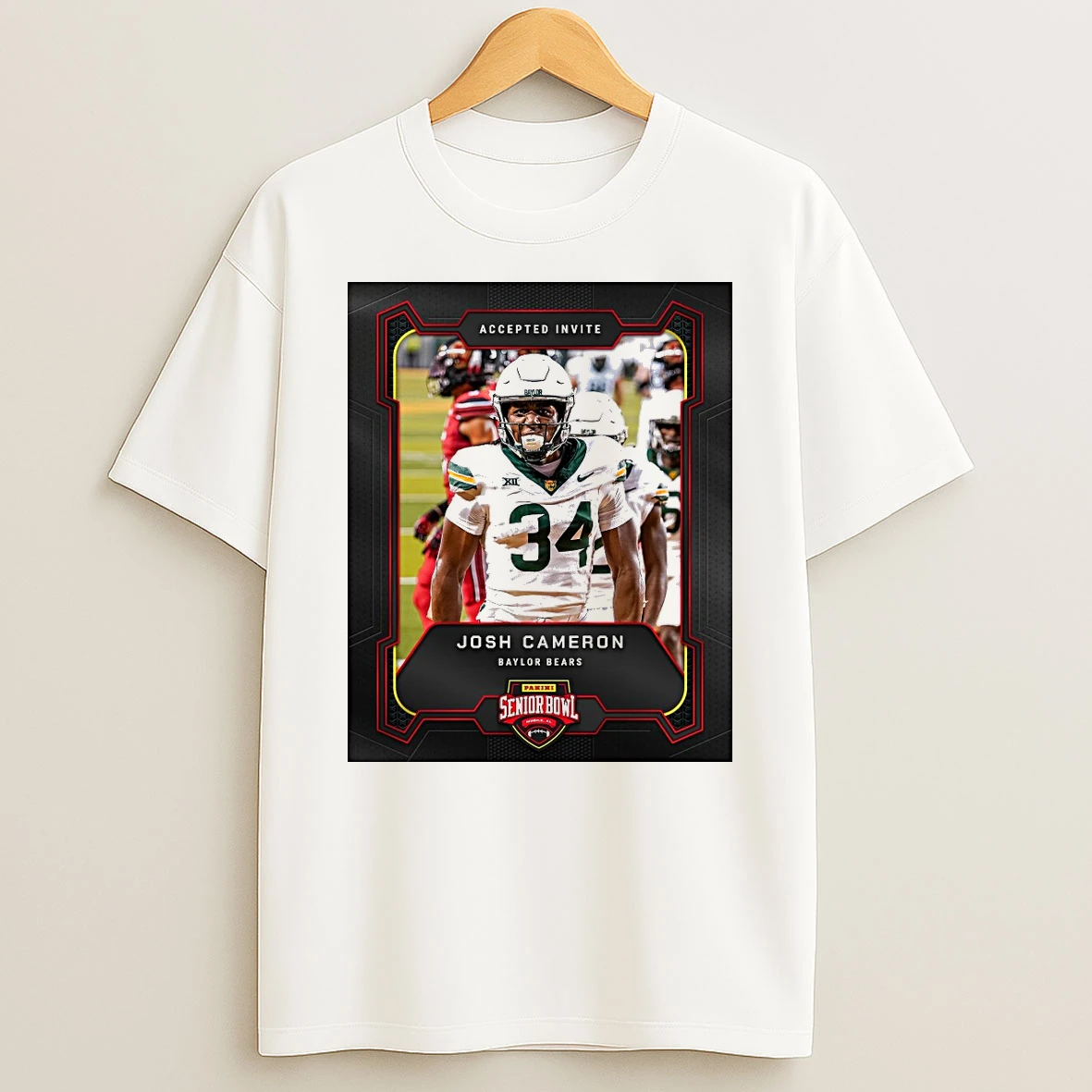 Accepted Invite Josh Cameron Baylor Bears 2026 Panini Senior Bowl Shirts
