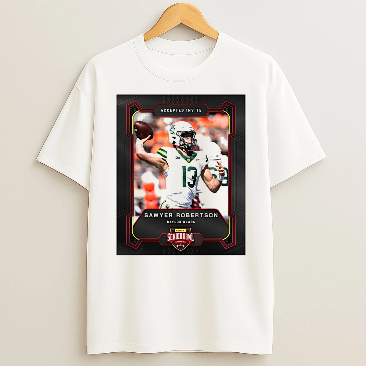 Accepted Invite Sawyer Robertson Baylor Bears 2026 Panini Senior Bowl Shirts