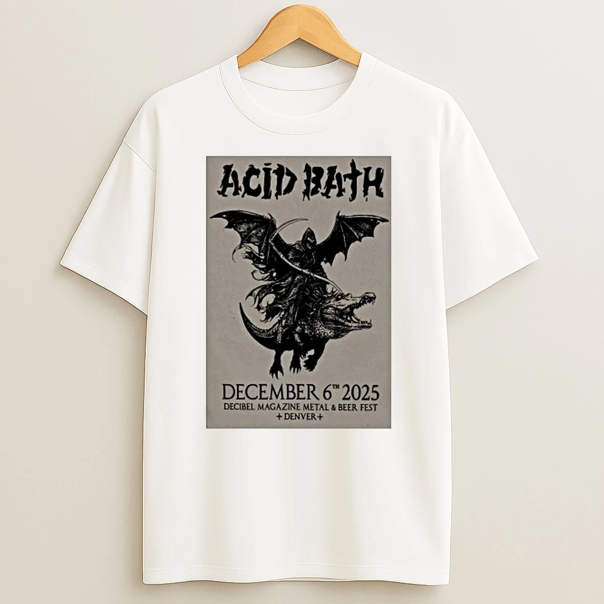 Acid Bath Decibel Magazine Metal And Beer Fest Denver Dec 6 2025 Shirts