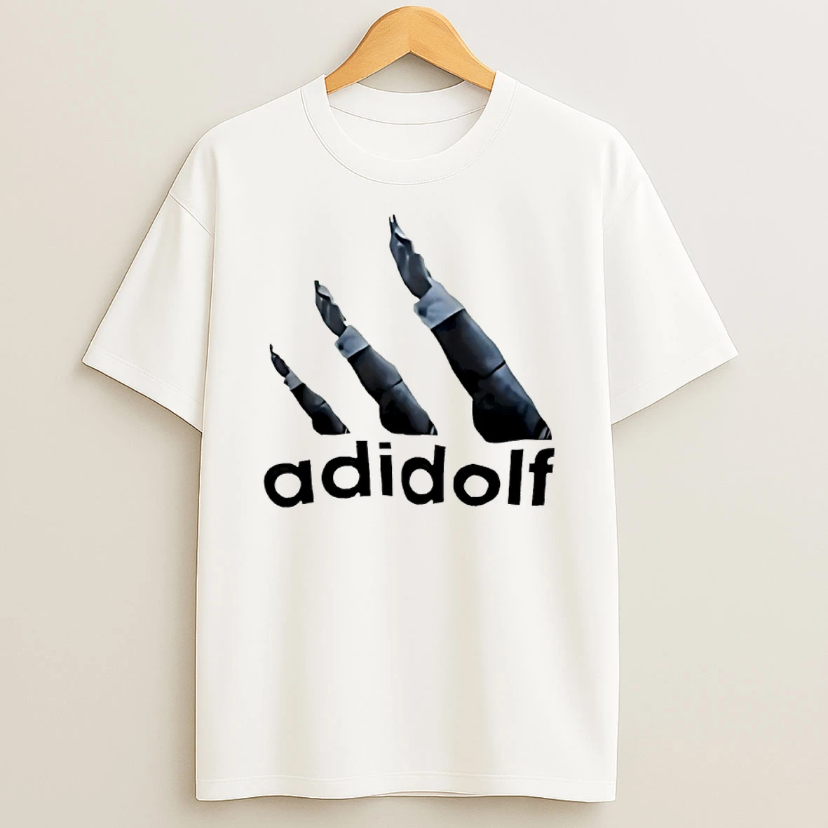 Adidolf Logo Parody Hand Shirts