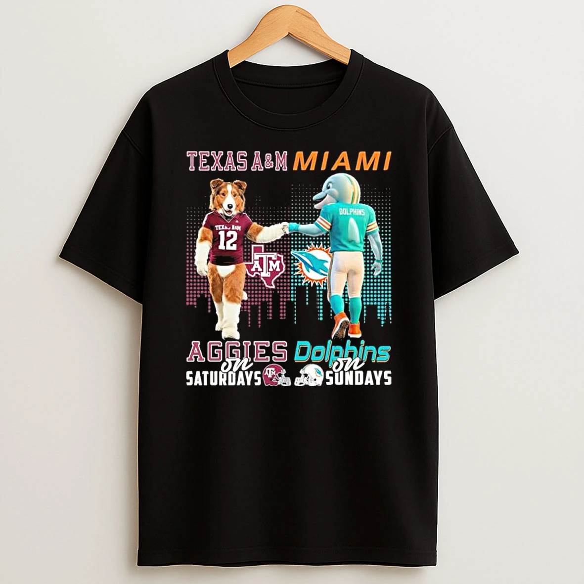 Aggies Vs Dolphins Mascot On Saturdays And On Sundays Shirts