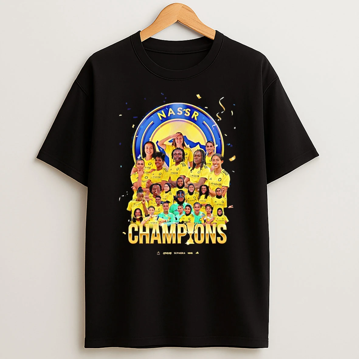 Al Nassr Fc Champion Of The Womens Challenge Cup 2025 Shirts