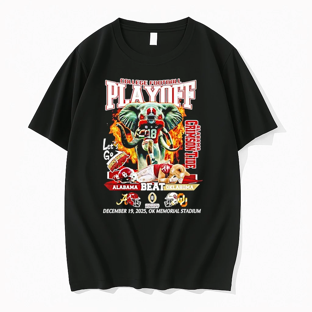 Alabama Crimson Tide 2025 Cfp First Round Beat Oklahoma Mascot Shirts