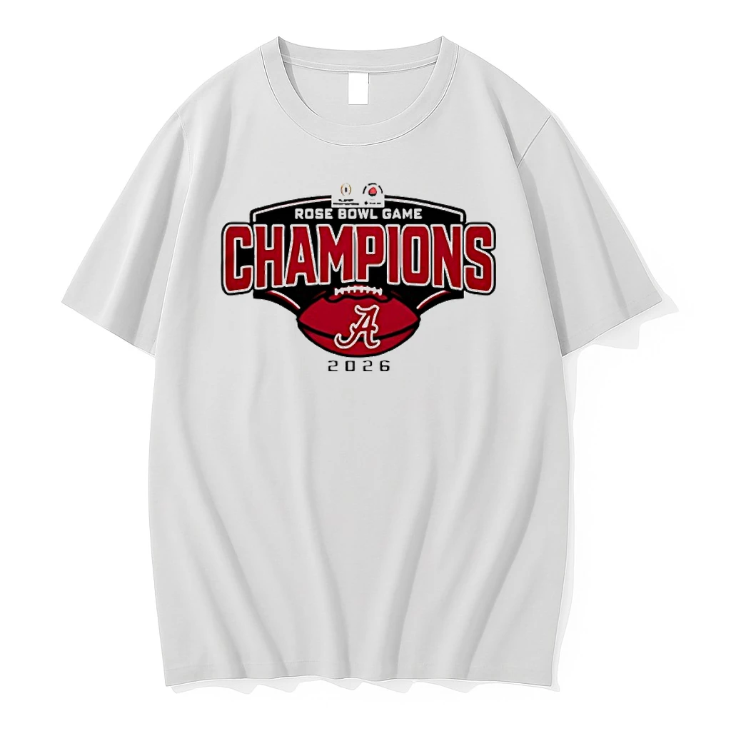 Alabama Crimson Tide 2026 Rose Bowl Champions Roll Tide Logo Shirts