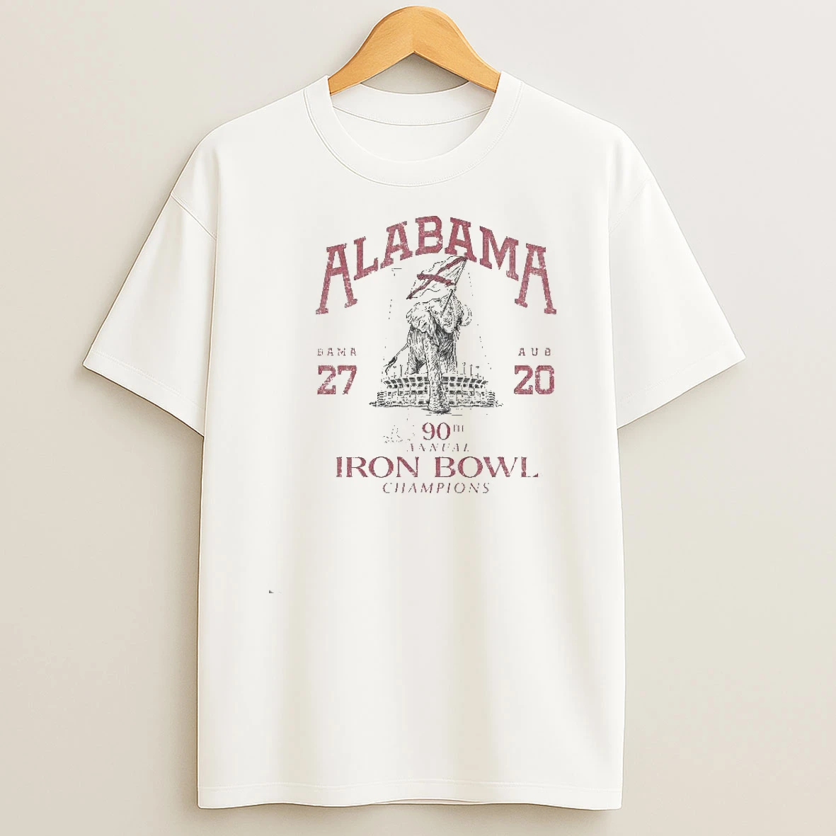 Alabama Crimson Tide 90th Annual 2025 Iron Bowl Champions Stadium Shirts