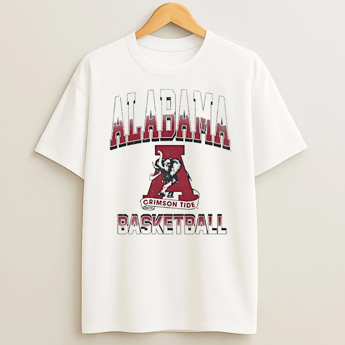 Alabama Crimson Tide Basketball Logo Vintage Shirts