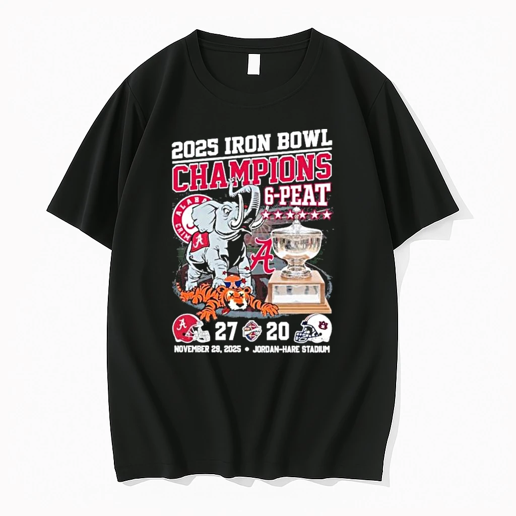 Alabama Crimson Tide Iron Bowl Champions 2025 Score 27 20 Shirts