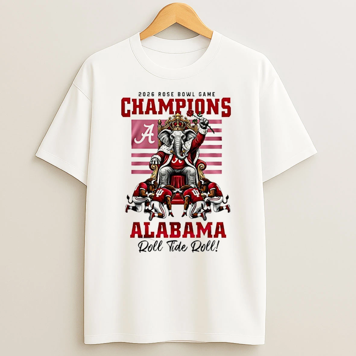 Alabama Crimson Tide Ncaa 2026 Rose Bowl Game Champions King Shirts
