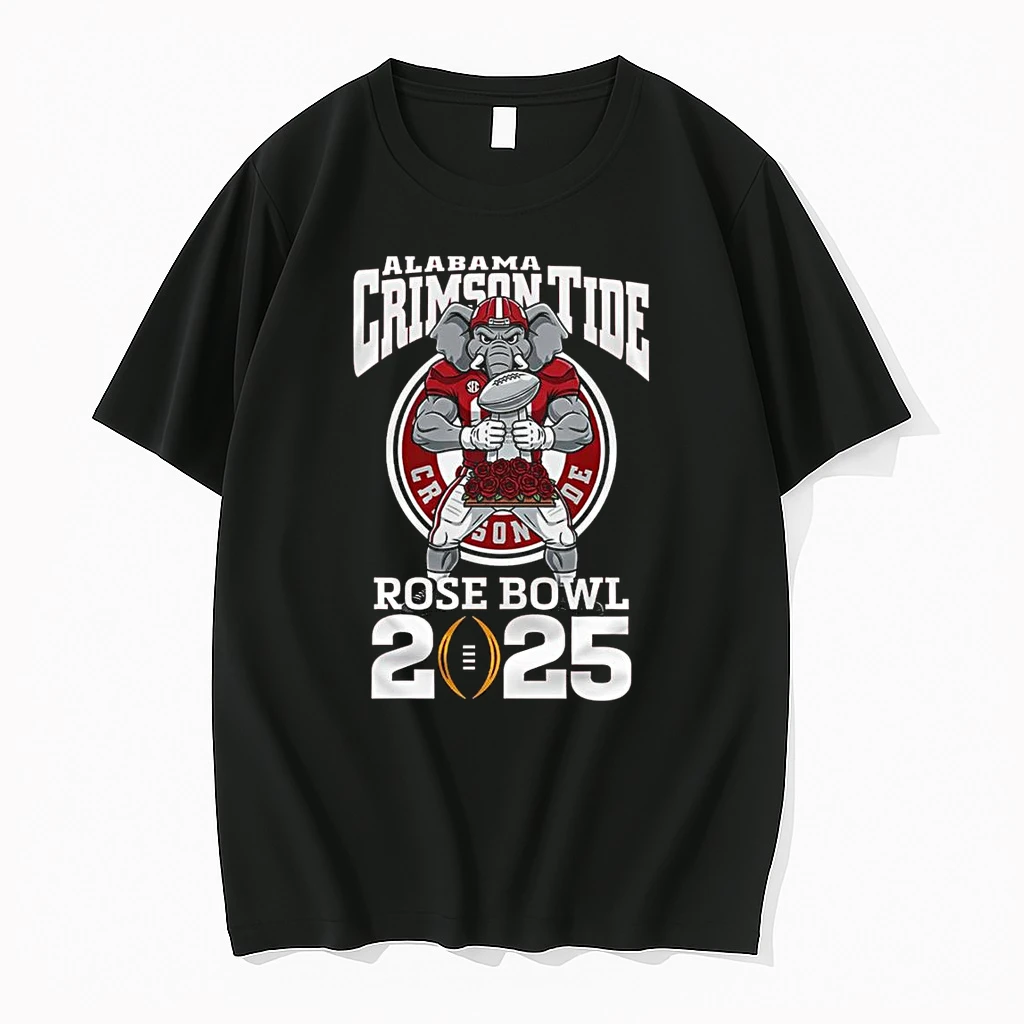 Alabama Crimson Tide Rose Bowl 2025 Mascot Trophy Shirts