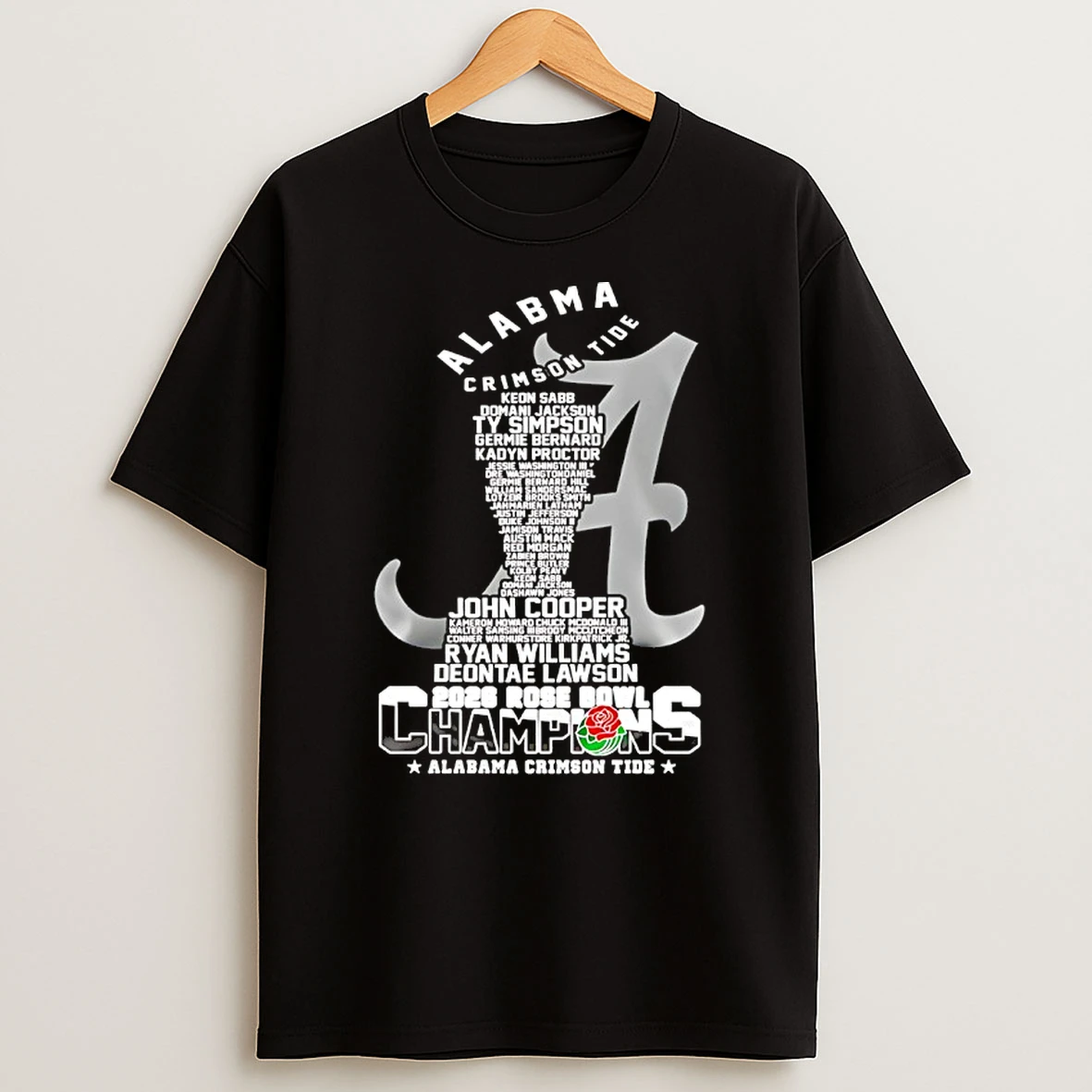 Alabama Crimson Tide Rose Bowl Game 2026 Champions Shirts
