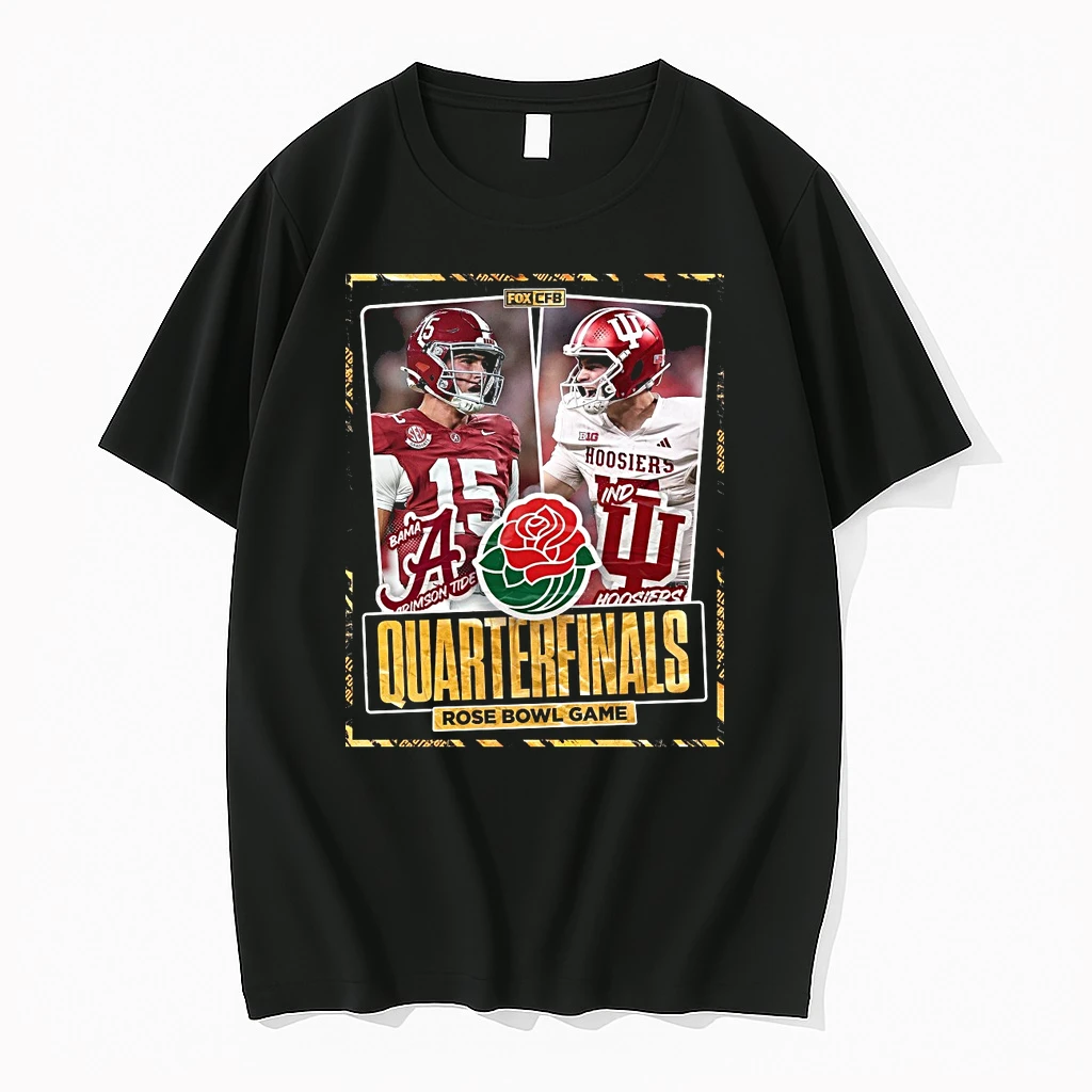 Alabama Crimson Tide Vs Indiana Hoosiers 2025 Cfp Quarterfinal Rose Bowl Game Jan 1 Shirts