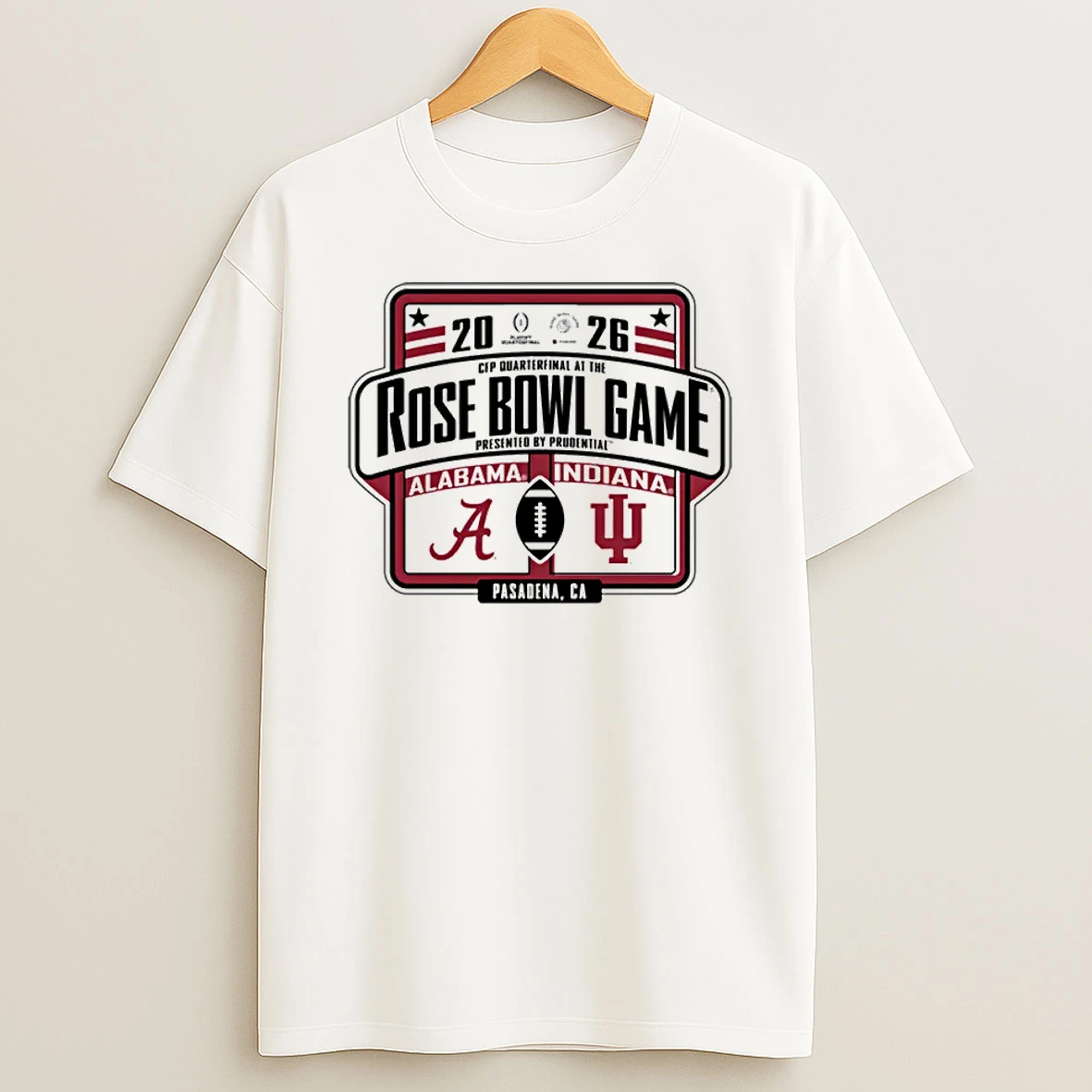 Alabama Crimson Tide Vs Indiana Hoosiers Rose Bowl Cfp 2026 Shirts