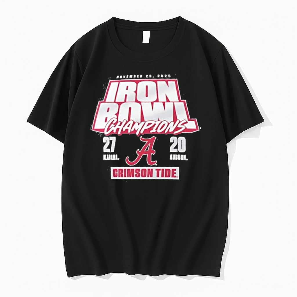 Alabama Crimson Tide Vs Auburn Tigers 2025 Iron Bowl Champions Score 27 20 Shirts