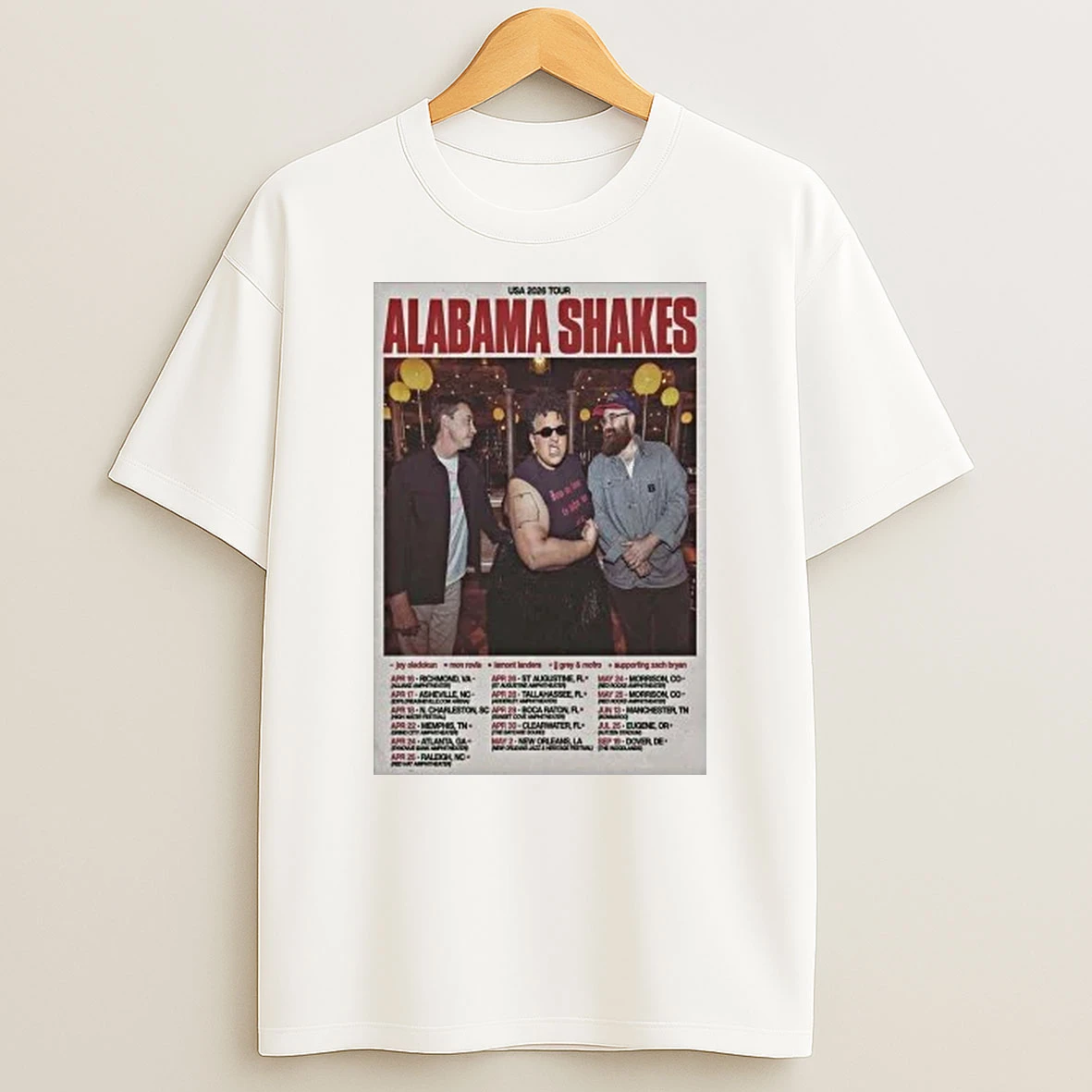 Alabama Shakes Us Tour February 2026 Shirts