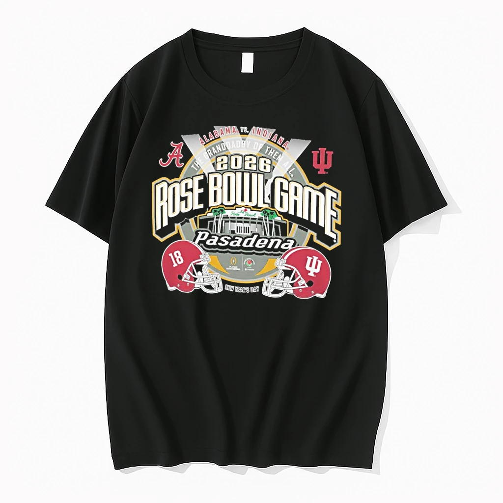 Alabama Vs Indiana Football 2026 Cfp Rose Bowl Game Head To Head The Granddaddy Of Them All New Years Day Helmets Shirts