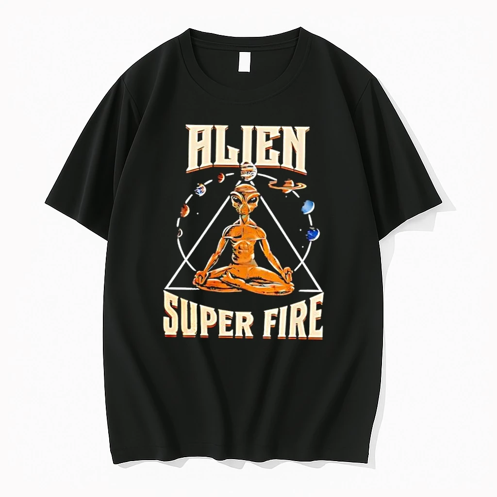 Alien Super Fire Meditation Among The Planets Shirts