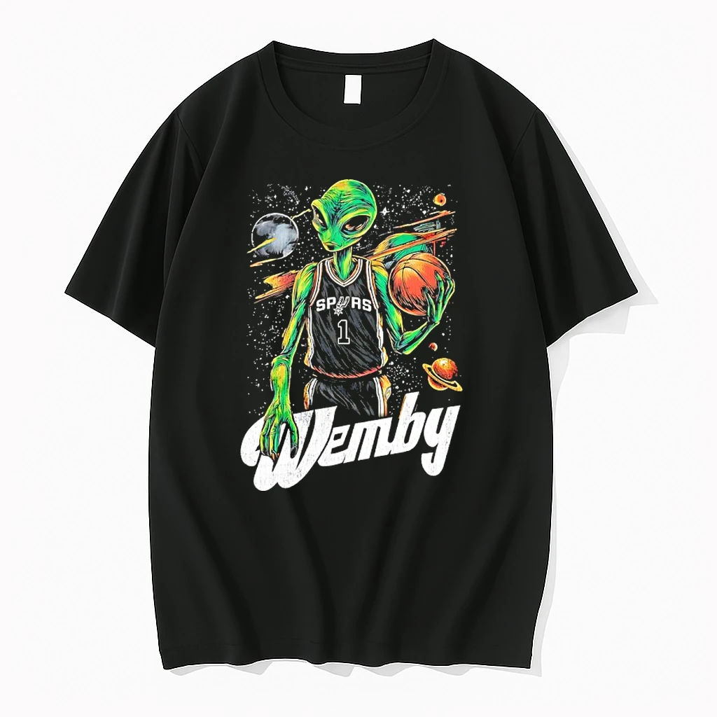 Alien Wemby San Antonio Spurs Victor Wembanyama Graphic Shirts