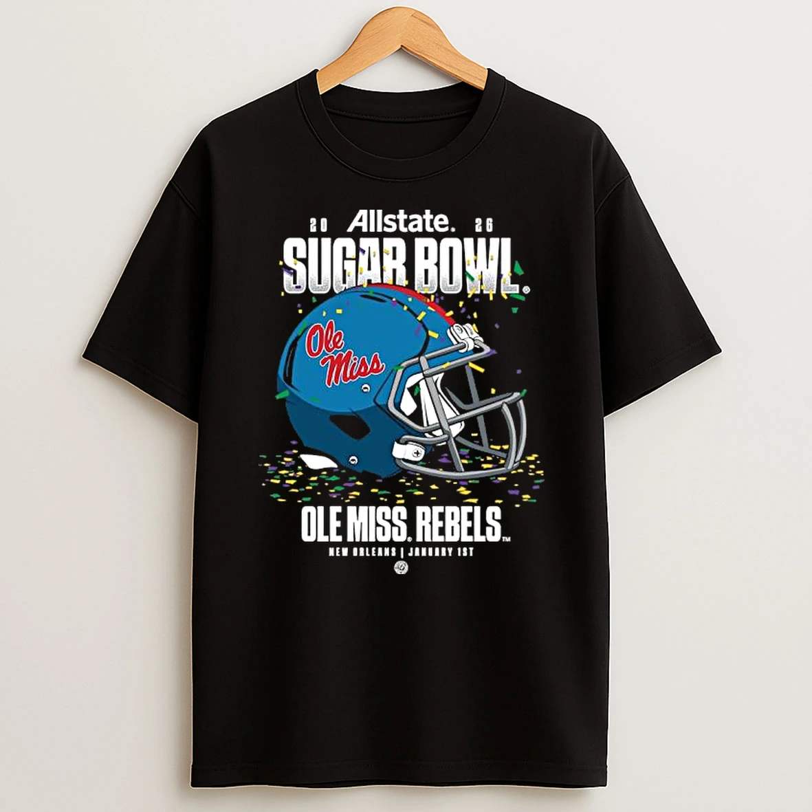 Allstate Sugar Bowl Ole Miss Rebels Helmet Shirts