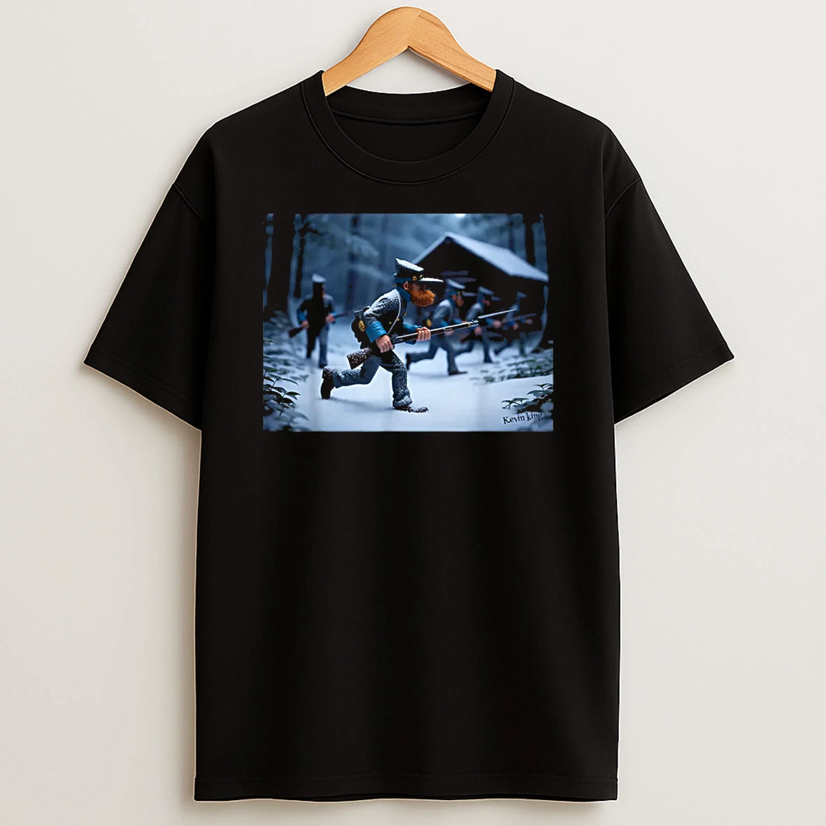 American Confederate Soldiers Charging Through The Snow Shirts