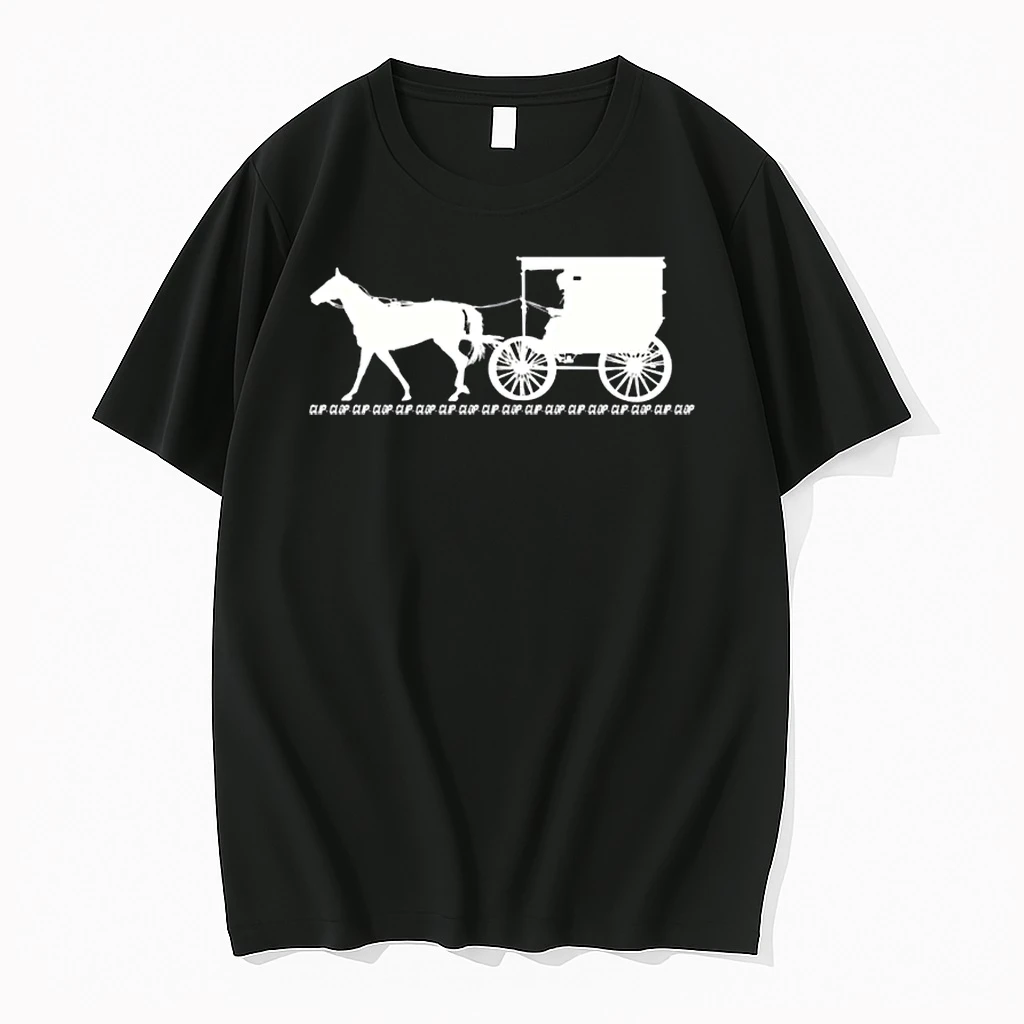 Amish Horse Buggy Clip Clop Vintage Backroad Scene Shirts