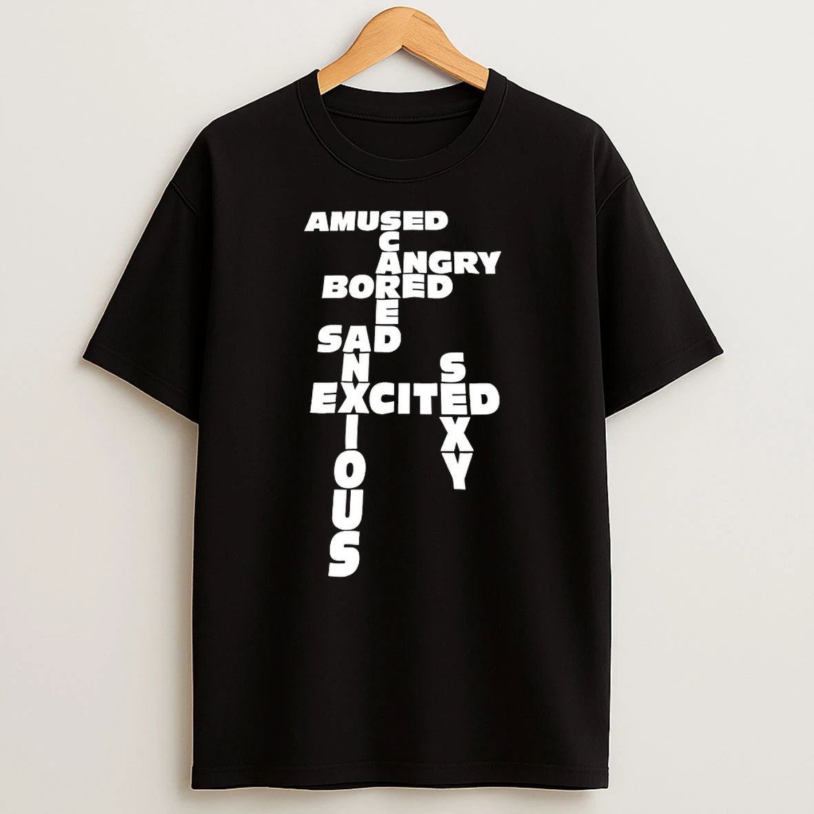 Amused Angry Bored Sad Excited Shirts