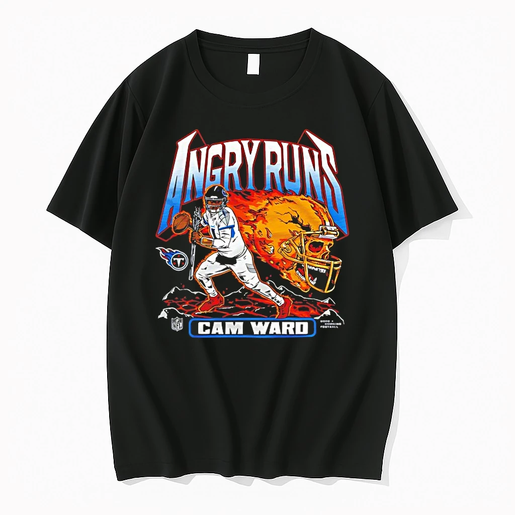 Angry Runs 2025 Tennessee Titans Cam Ward Shirts