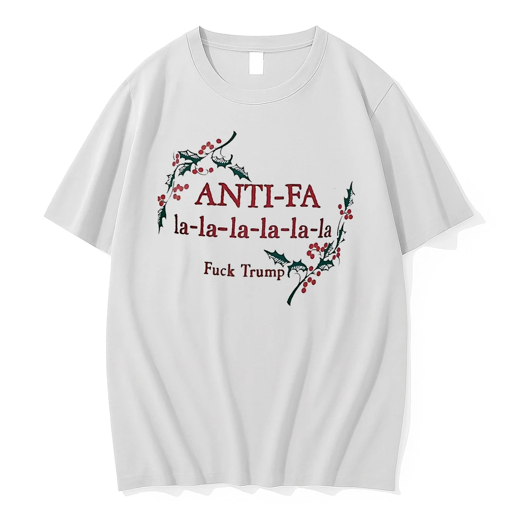 Anti Fa La La La Fuck Trump Christmas Shirts