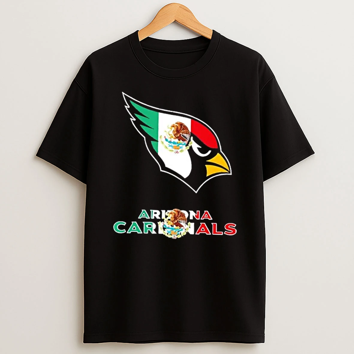 Arizona Cardinals Football X Mexican Flag Logo Shirts