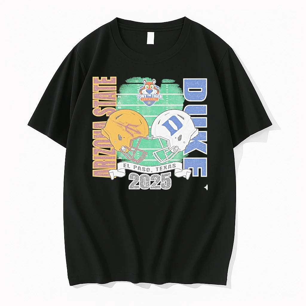 Arizona State Sun Devils 2025 Tony The Tiger Sun Bowl El Paso Tx Helmets Shirts